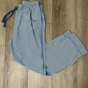 LAKE Navy and White Striped Viral Pajama Pants XS